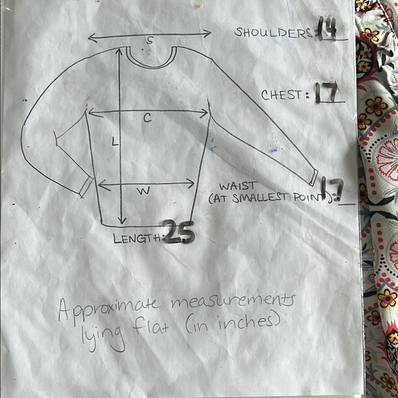 LOFT Multicolor Flutter Sleeve Blouse Relaxed Fit - Picture 7 of 7